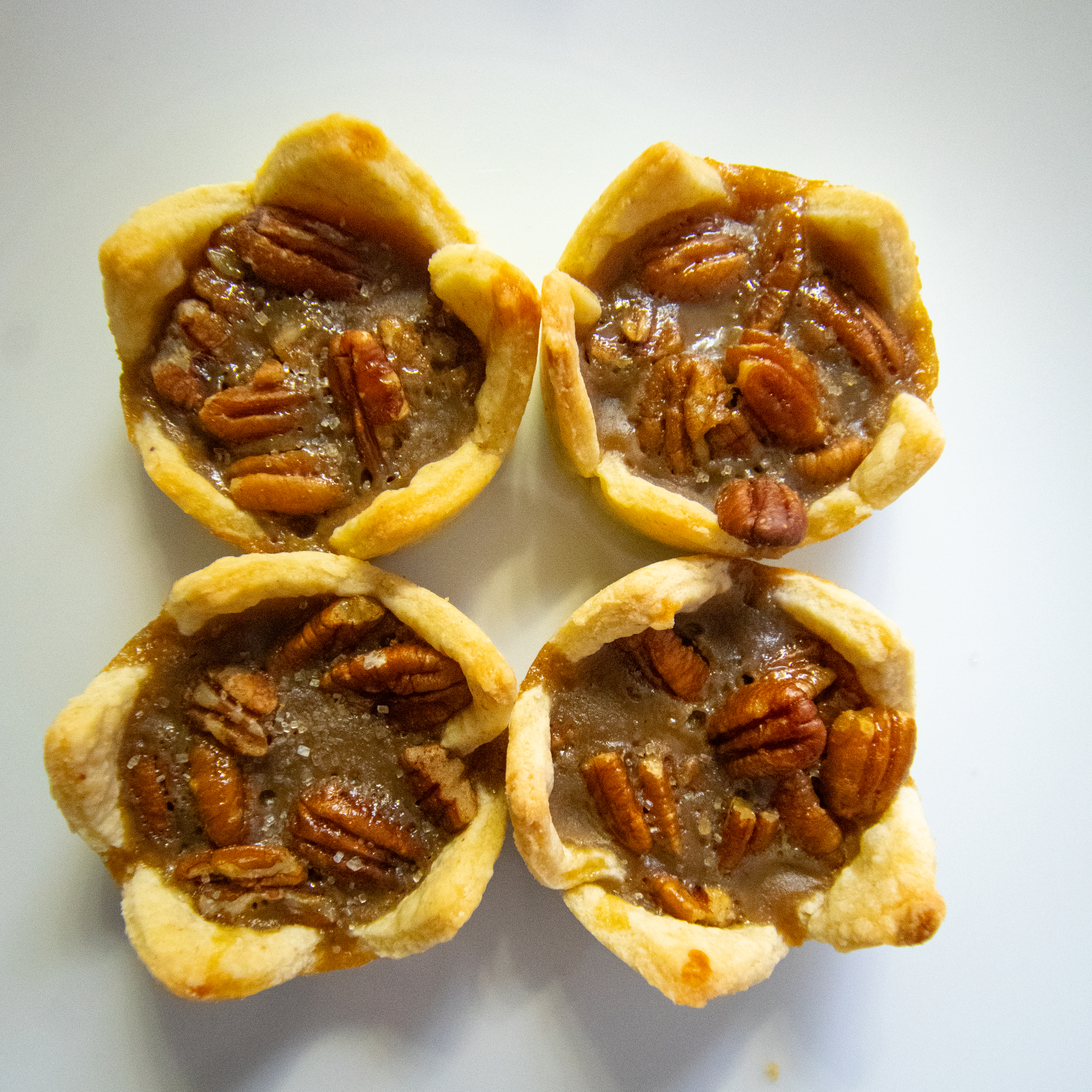 Image of a delightful miniature pecan pie.